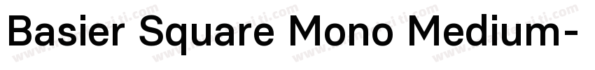 Basier Square Mono Medium字体转换